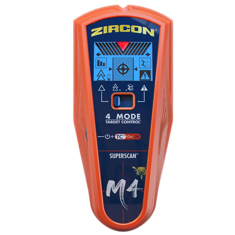Zircon® SuperScan™ M4 Advanced Stud Finder con detección de metales y