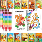 BenLouis 24 mini libros de actividades de Navidad con 24 lápices de colores para niños de 4 a 8 a 16 años, recuerdos de fiesta de Navidad a granel, diferentes juegos cerebrales para el aula, viajes