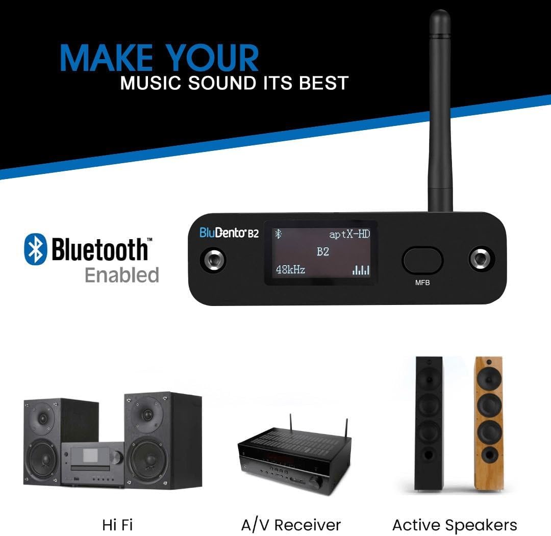 Receptor de audio Bluetooth de alta fidelidad B2 LDAC aptX HD para estéreo