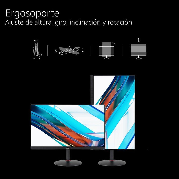 MONITOR Acer Nitro 27 pulgadas QHD 2560x1440 IPS 240 Hz Juegos XV27...