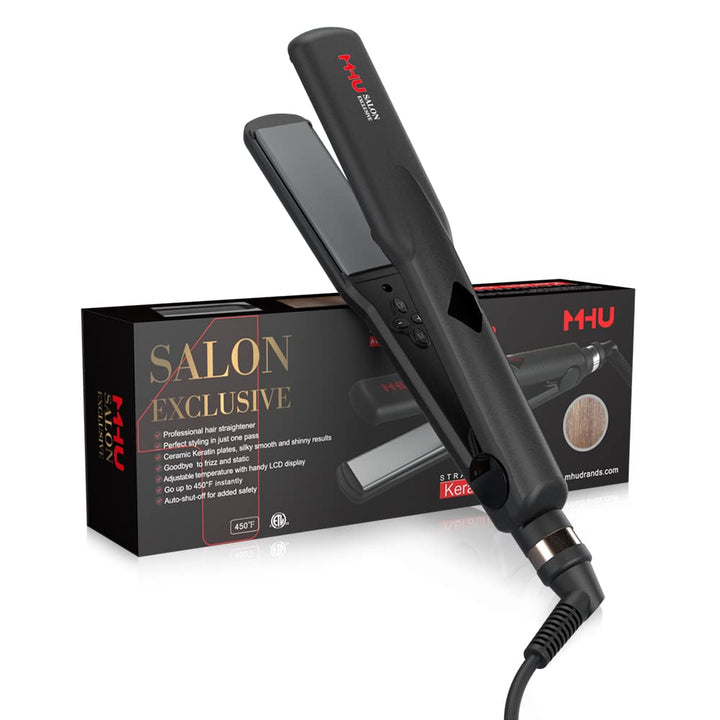 Plancha de pelo profesional 2 en 1, rizador de doble voltaje con pl...