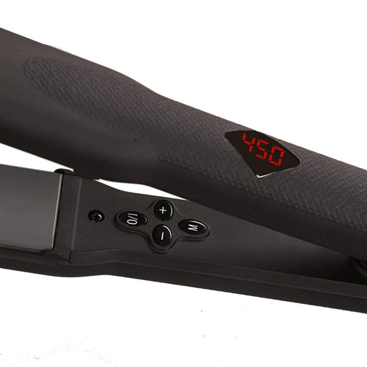 Alisador de pelo de queratina para cabello rizado, plancha plana an...