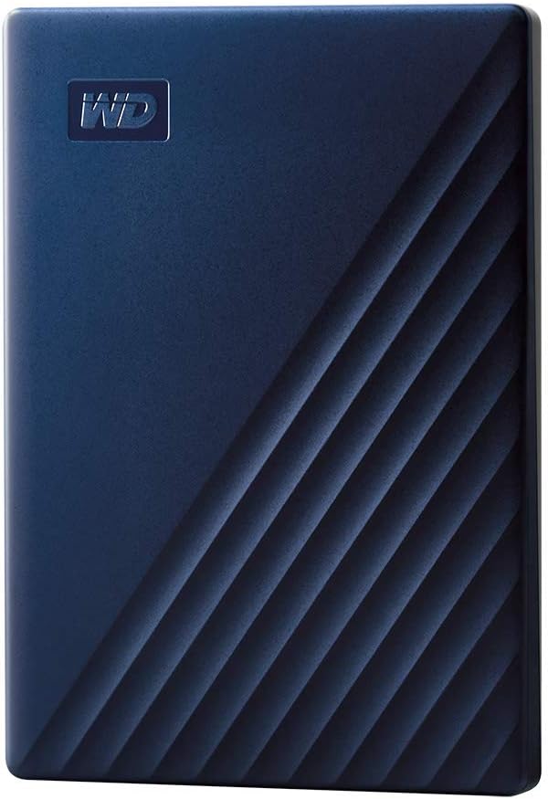 WD My Passport - Disco duro externo portátil de 2 TB para Mac, azul...