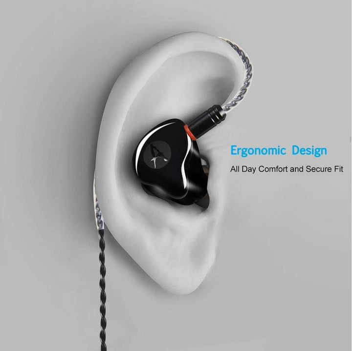 DCMEKA Auriculares de Monitor In-Ear, Auriculares Estéreo HiFi IEM,...
