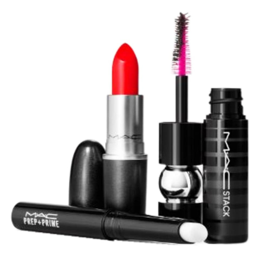 MAC Kit Pestañas a Labios: Rojo