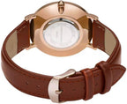 Roberto Marino RM1423 Reloj de lujo para hombre – Cuarzo japonés, correa de cuero, esfera blanca, 3 ATM resistente al agua