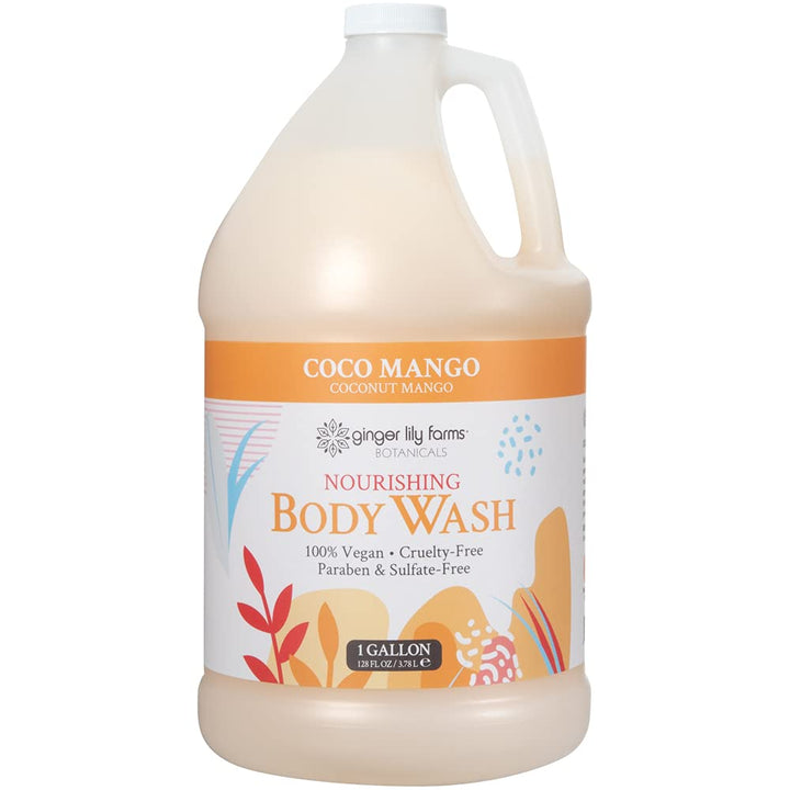 Ginger Lily Farms Botanicals - Jabón corporal nutritivo, mango de c...