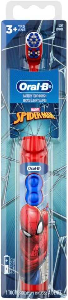 Oral-B Cepillo de dientes con batería para niños con Spiderman de M...