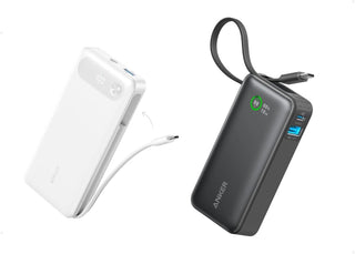 Anker Cargador portátil de 20,000 mAh con cable USB-C integrado, ba...