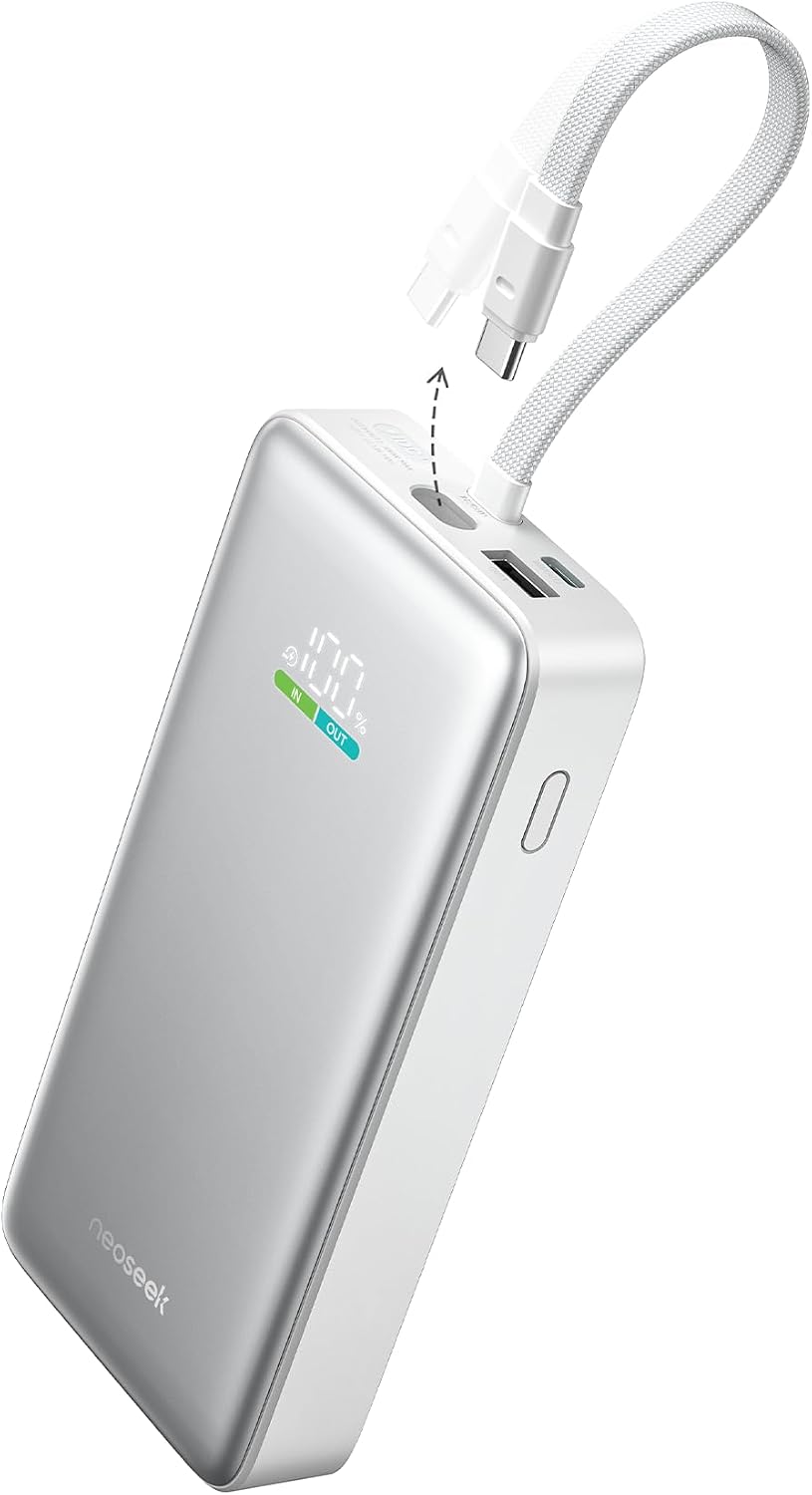 Neoseek Banco de energía de 100W, cargador portátil delgado del ord...