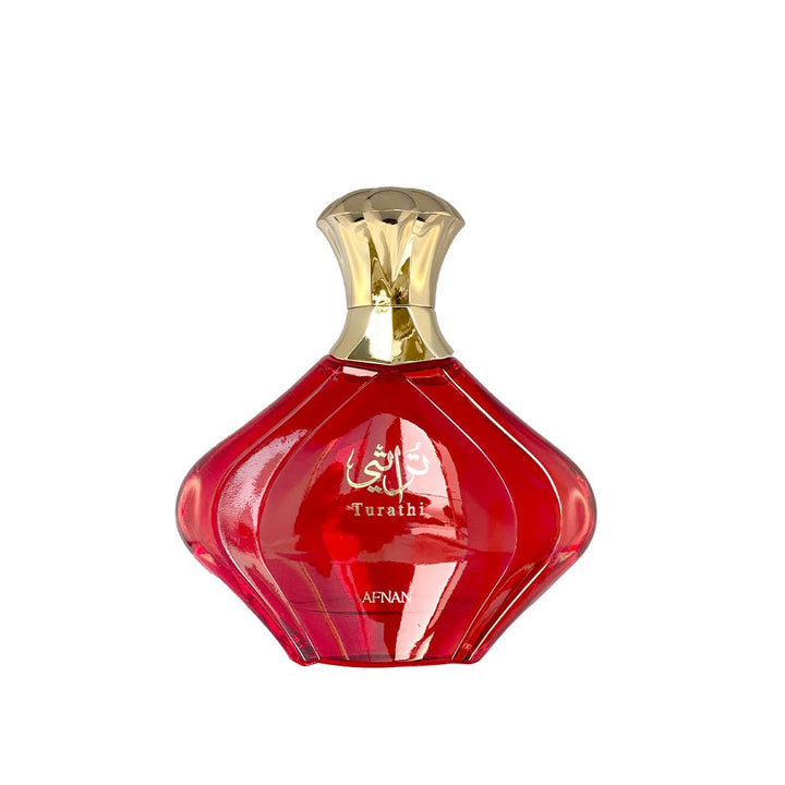 Afnan Turathi Red Eau de Parfum para Mujeres, 3.0 Fl. Oz