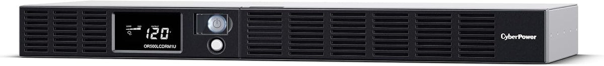 CyberPower OR500LCDRM1U Smart App LCD UPS Batería de reserva y protector de sobretensión, 500VA/300W, 6 tomas de salida, AVR, montaje en rack 1U, certificado UL