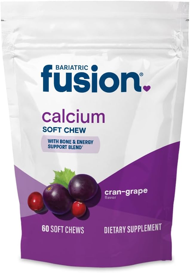 Bariatric Fusion Citrato de calcio con sabor a uva de arándano, 500...