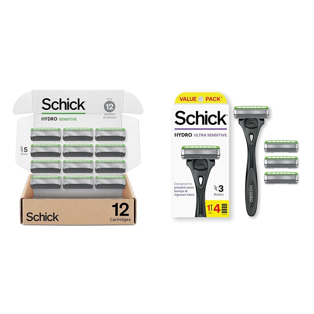 Schick Hydro Sensitive - Recambios para maquinilla de afeitar 12 un...