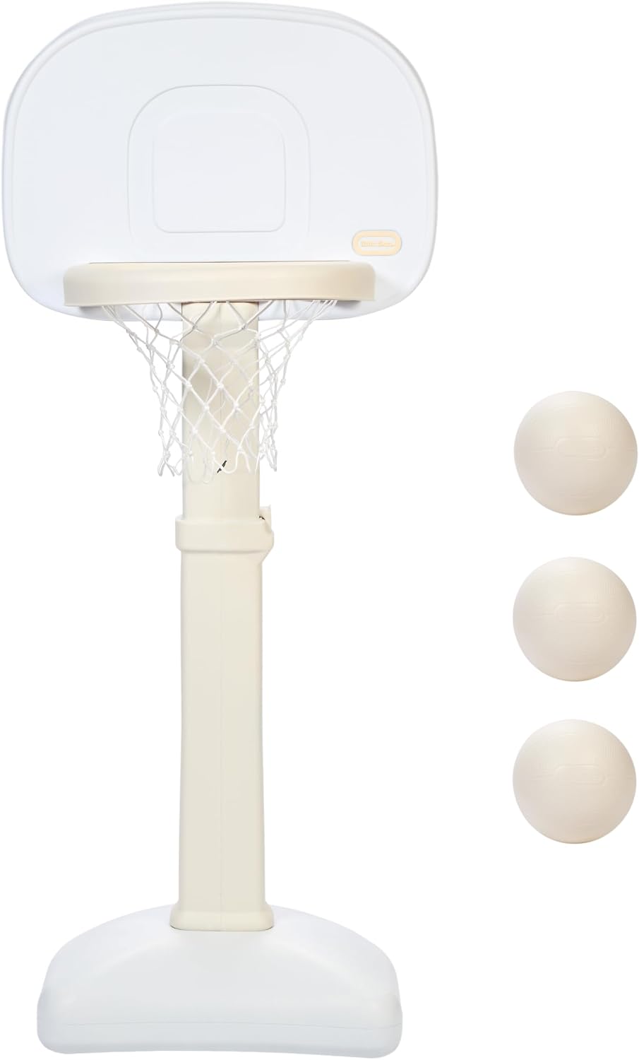 Little Tikes Colección Cloud - Juego de baloncesto TotSports Easy Score con 3 pelotas - Blanco