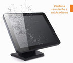 Angel POS Monitor multi-táctil retroiluminado capacitivo LED de 17 pulgadas, pantalla táctil plana verdadera del diseño sin fisuras, VGA
