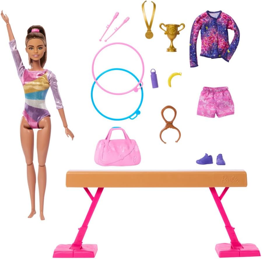 Barbie Careers - Muñeca de gimnasia y accesorios temáticos