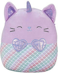 Squishmallows Peluche Kellytoy oficial de 16 pulgadas, Anya The Caticorn Mermaid, animal de peluche relleno ultrasuave juguete (exclusivo de Amazon)