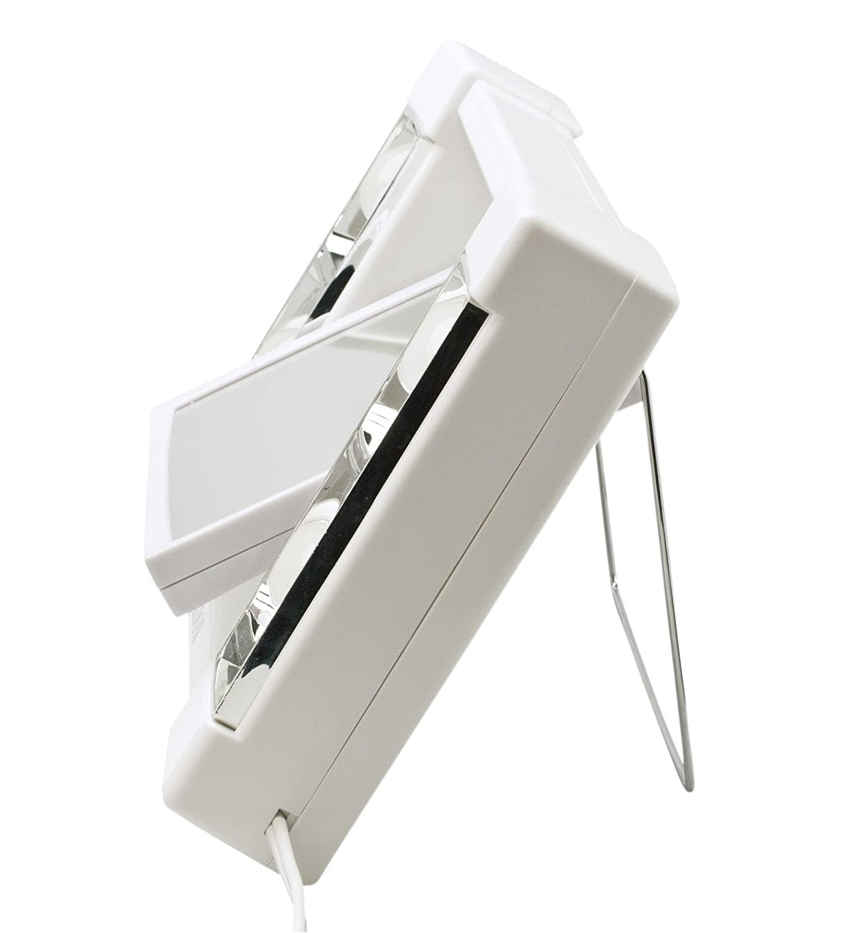 JERDON Espejo de maquillaje iluminado con aumento 3X - Blanco - J1010