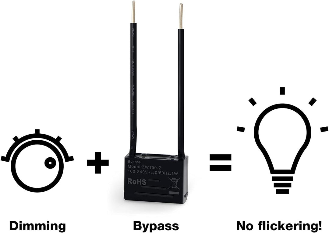 Aeotec ZW150 Nano Dimmer Bypass Resistencia de carga y