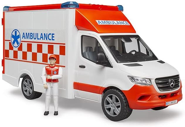 Bruder 02676 MB Sprinter Ambulancia con controlador y