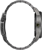 NIXON x Nirvana Smiley Sentry Wobble A1417 - Reloj de cuarzo japonés para hombre - (Carátula de 42 mm, correa de acero inoxidable de 23 mm-20 mm)