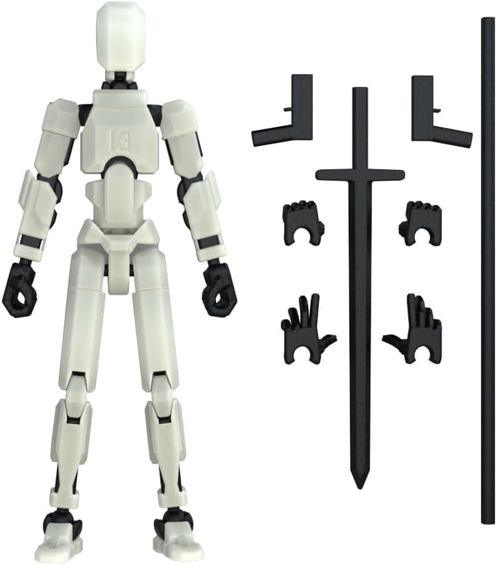 MerryXD T13 Figura de acción 3D, muñeco de ensamblaje completado No...