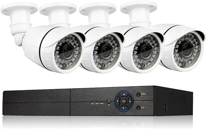 Eversecu Sistema de cámara de seguridad de 4 canales 1080P Lite DVR...