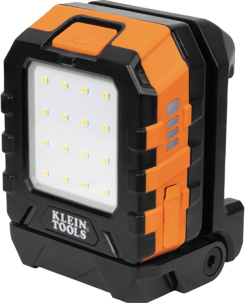KLEIN TOOLS Luz de trabajo LED recargable 56416, 3 modos, compatible con