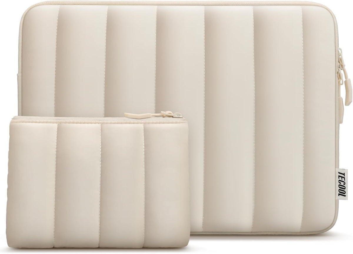 TECOOL Funda para portátil Puffy de 15.6 pulgadas, funda para portátil de