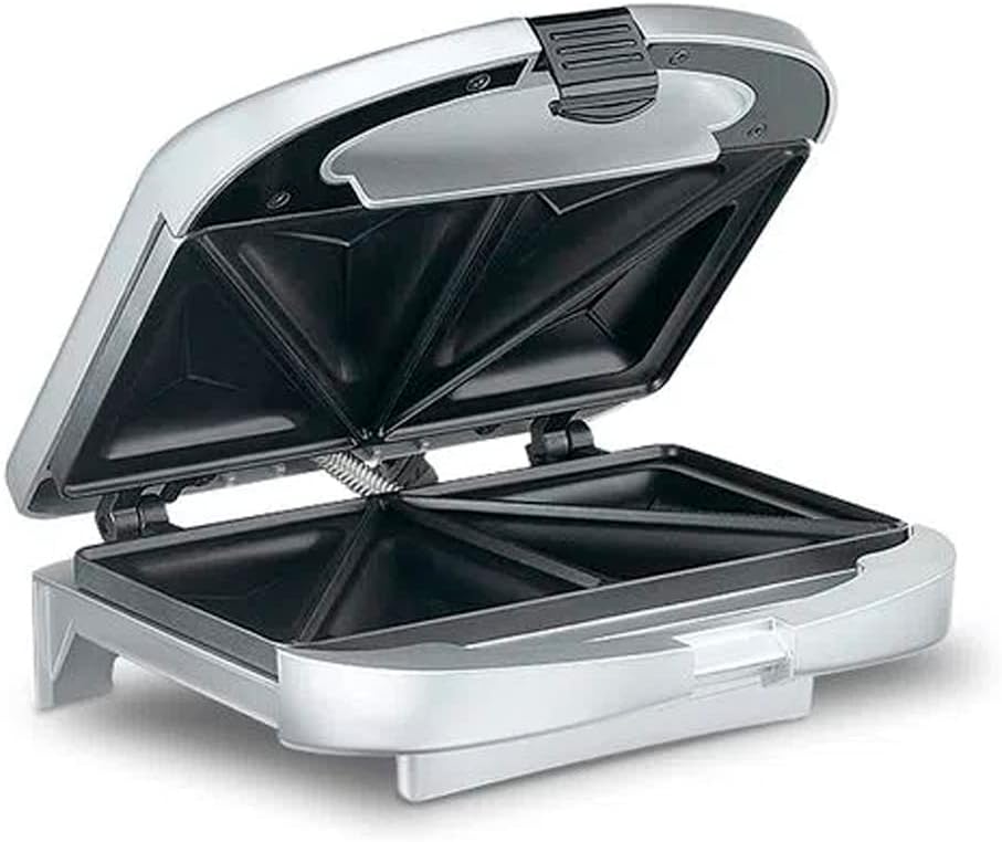 Parrilla para sándwiches Cuisinart, Plateada, WM-SW2N1NAS