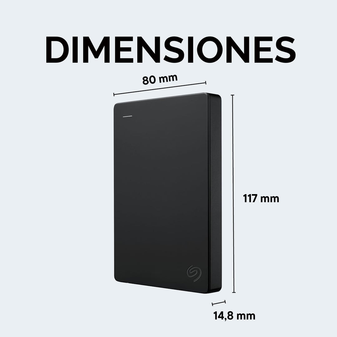Disco duro externo portátil Seagate de 1 TB - USB 3.0 para PC, Mac,...