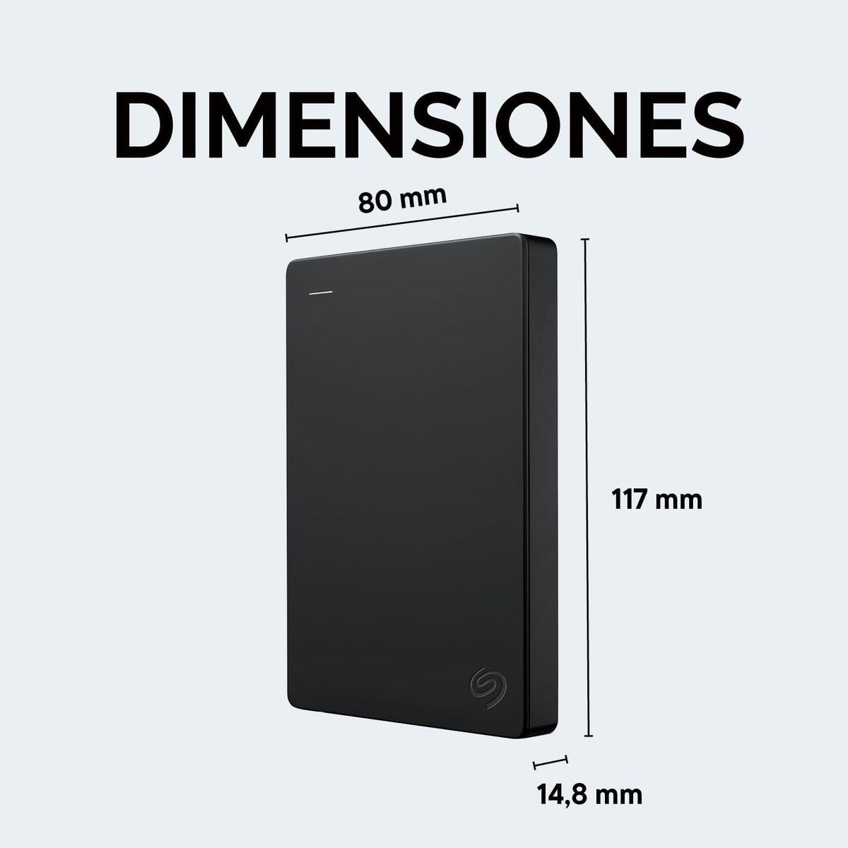 Disco duro externo portátil Seagate de 1 TB - USB 3.0 para PC, Mac,...