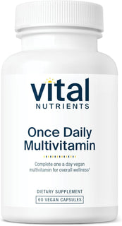 Vital Nutrients Once Daily Multivitamínico vegano para mujeres y ho...