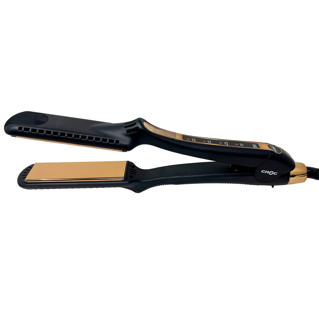 CROC Plancha plana de titanio oro rosa 1.25"