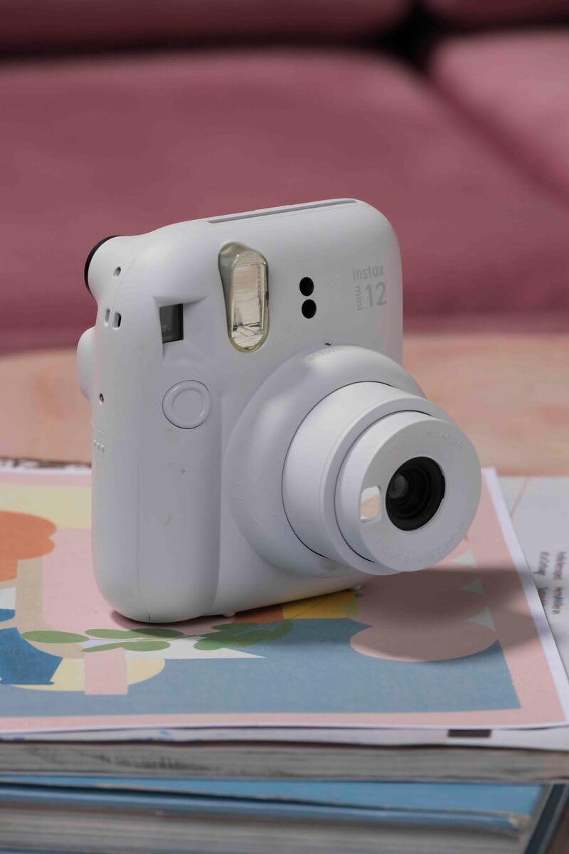 Fujifilm Cámara Instax Mini 12 de película instantánea, color blanc...