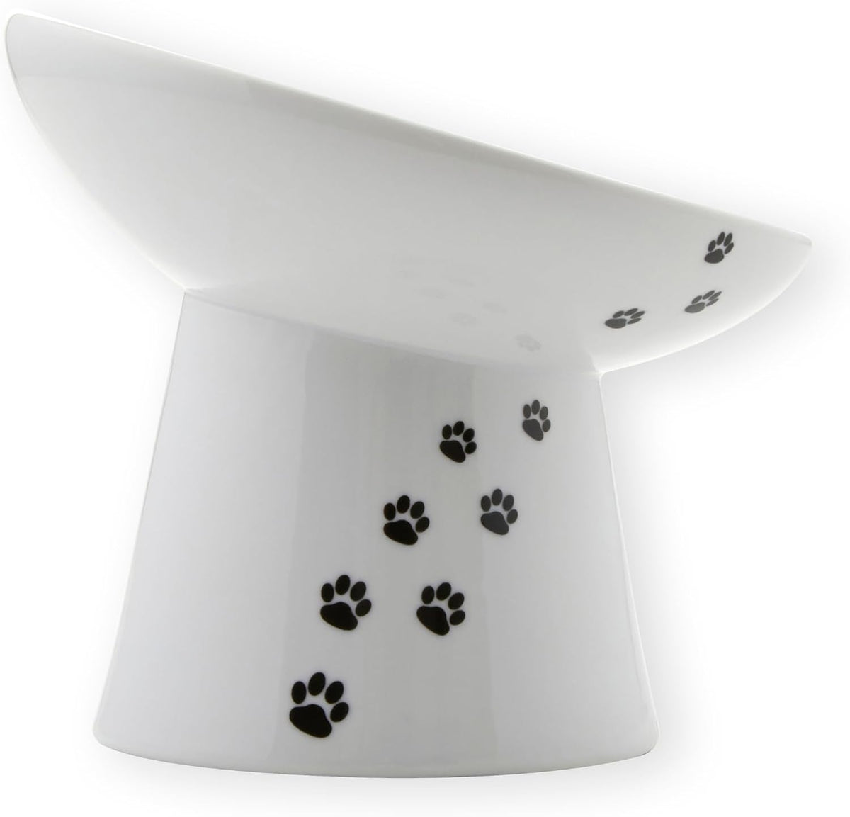 Necoichi - Cuenco elevado para comida para perros, inclinado 15° (perro, inclinado extraancho)