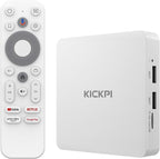 KP1 Android TV Box Google Certified 4K Streaming Device 2GB RAM 16GB ROM con búsqueda por voz, Chromecast integrado Dolby Audio WiFi5 Bluetooth 5.0, entretenimiento en el hogar inteligente
