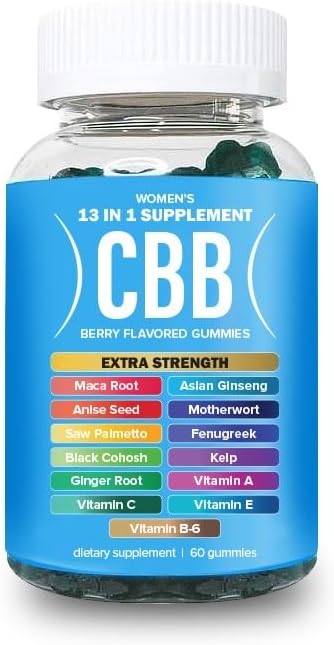 Curvy Body Bears CBB 13 en 1 - Gomitas multivitamínicas para mujer...