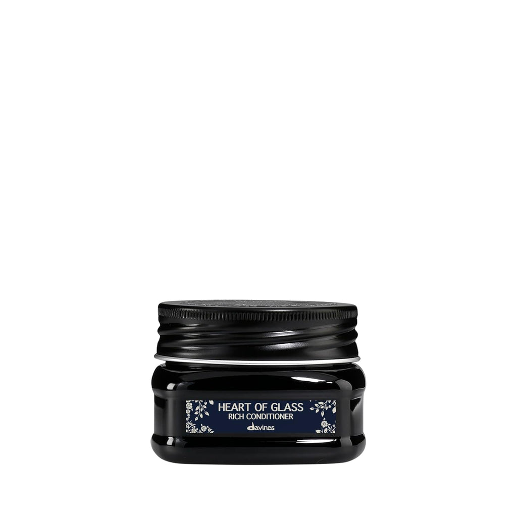 Davines Heart of Glass Rich - Acondicionador fortificante para rubios, Mejorado, Tamaño de viaje