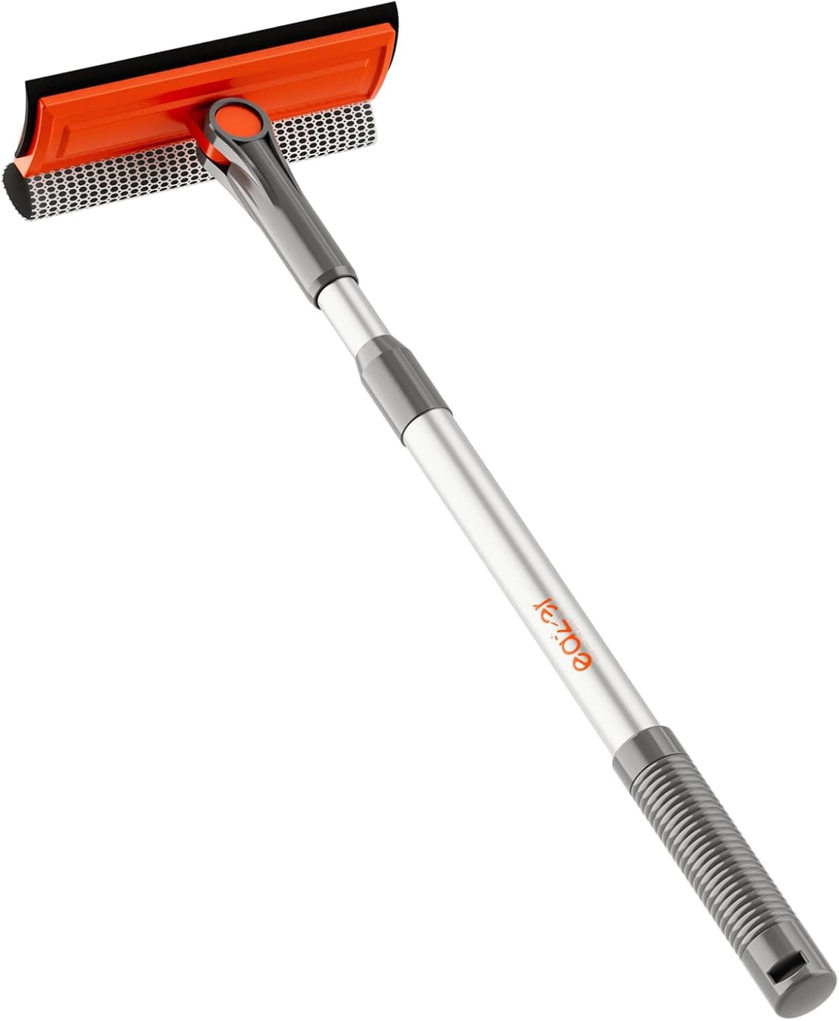 Escobilla de ventana profesional, escobilla giratoria 2 en 1 para kit de limpieza de ventanas, herramienta de limpieza de ventanas, kit de equipo de lavado de ventanas con poste de extensión (20