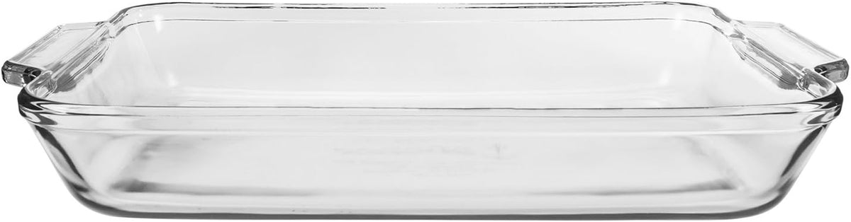 Anchor Hocking Platos de vidrio para horno, juego de 2 piezas (Platos de cacerola de vidrio de 2 qt y 3 qt)