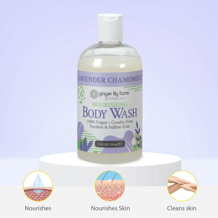Ginger Lily Farms Botanicals - Jabón corporal nutritivo, 100% vegan...