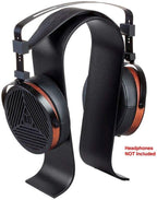 Monoprice Soporte para auriculares, negro, construcción de aluminio completo, sólido y estable, se adapta a la mayoría de los auriculares