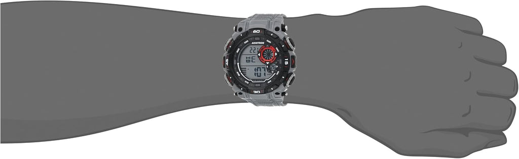 Armitron Sport Reloj deportivo con cronógrafo digital para hombre, correa de resina, 40/8397