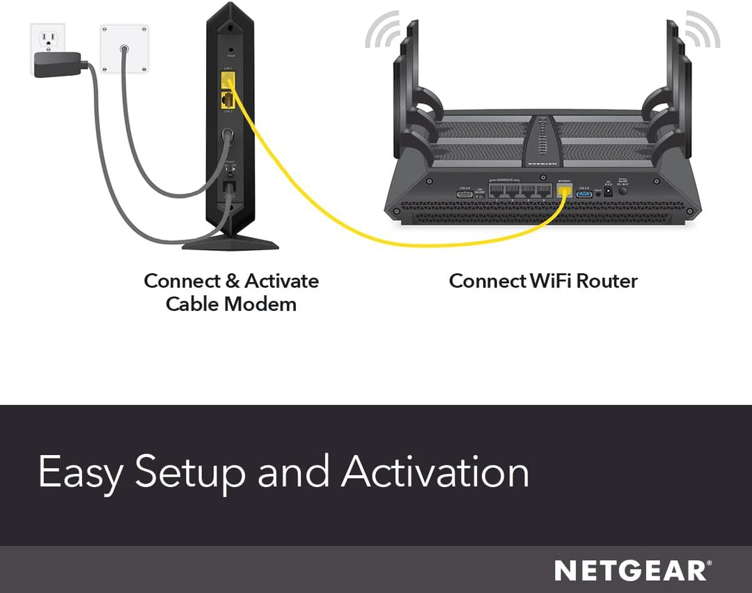 NETGEAR Nighthawk - Cable módem multi-concierto