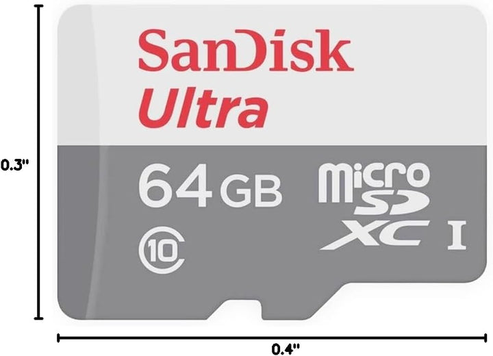 Tarjeta de memoria micro SDXC SanDisk Ultra 64GB UHS-I, clase 10 co...