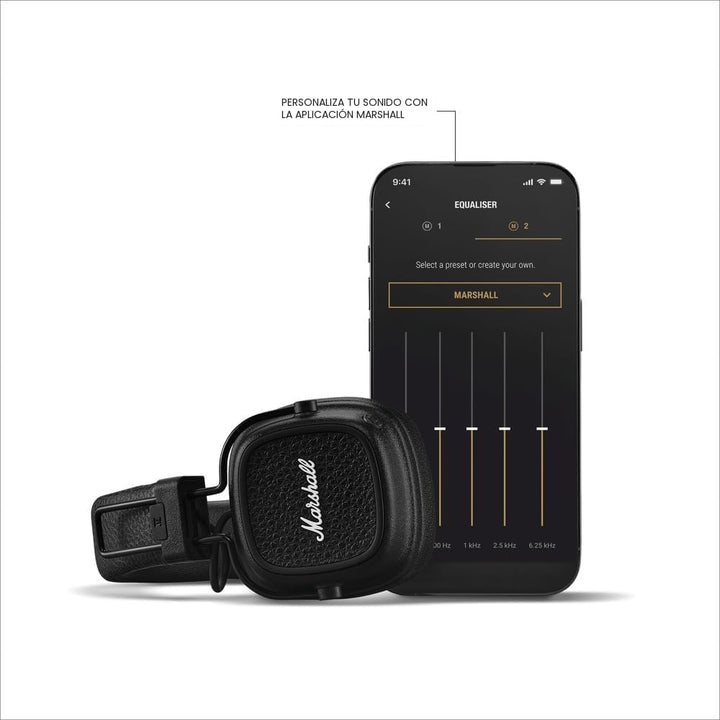 Marshall Major V - Auriculares inalámbricos con Bluetooth para llev...