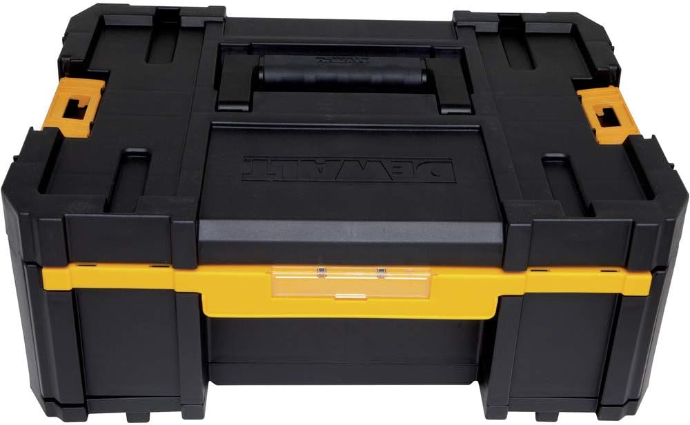 DEWALT Organizador de herramientas, TSTAK III, cajón profundo único, cierres resistentes, compartimentos removibles para herramientas pequeñas y accesorios (DWST17803)