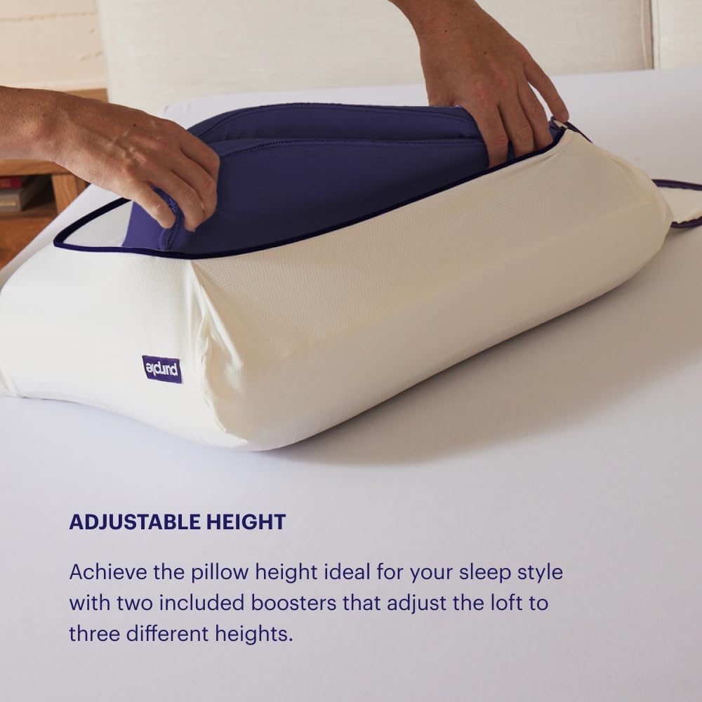 Purple Almohada - Rejilla GelFlex, soporte ergonómico de enfriamiento para